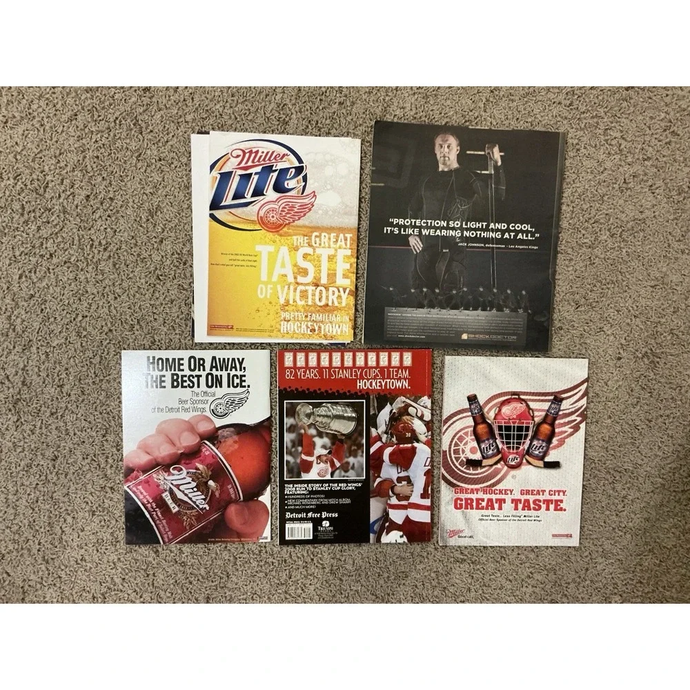 Vintage Detroit Red Wings Magazine Lot (5) Inside Hockeytown Forever 1997 2008